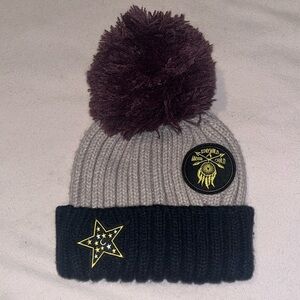 Purple & Navy Blue Winter Hat Free People